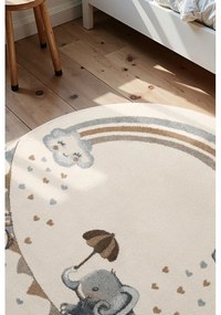 Krémszínű gyerek szőnyeg ø160 cm Walk like an Elephant Rainbow – Villeroy&amp;Boch