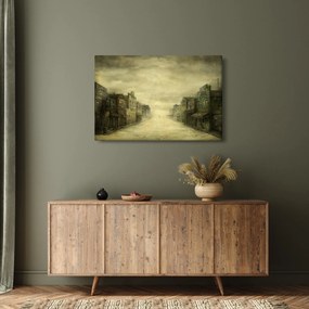 Egy nyugati város képe (90x60 cm)