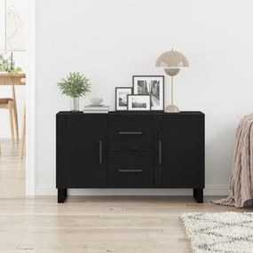 Oldalaszekrény Fekete Tölgy 100x36x60 cm Mérnöki Fa