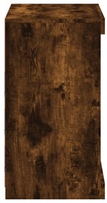 füstös tölgy színű tálalószekrény LED-ekkel 60,5 x 37 x 67 cm