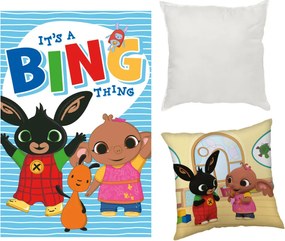 Bing Thing Room polár takaró, párnahuzat és párna szett 3 db-os