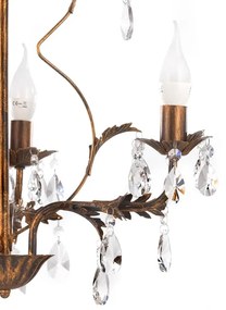 ONLI - Csillár láncon TERESA 3xE14/6W/230V bronz