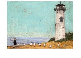 Művészeti nyomat Sam Toft - Seven Sisters And A Lighthouse