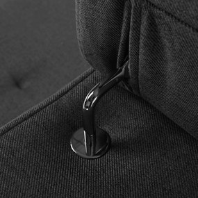 Ülőgarnitúra, sötétszürke, szövet Stark, jobbos, MAVIS