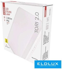 EMOS TORI LED lámpa négyzetes 15W 1250lm NW IP54 fehér