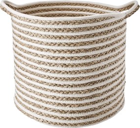 COTTON BRAID kosár csíkos, Ø 35cm