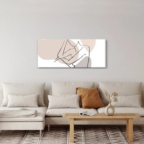Kép - Női test vonal művészet N⁰1 (120x50 cm)