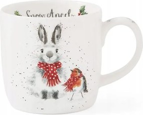 Royal Worcester Porcelán Bögre Nyuszi És Vörösbegy Sálban by Hannah Dale