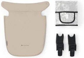 KINDERKRAFT - Kombinált babakocsi 3in1 NEWLY Sand bézs + autósülés MINK PRO