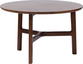 MAZZONI EXPORT BELLUNO Natúr Dió (Sötétbarna) - FA DOHÁNYZÓASZTAL Ø65 cm KEREK MODERN CLASSIC