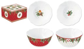 Karácsonyi porcelán tálka szett 2 db Christmas Berries