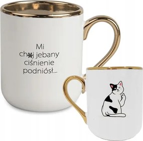 Bögre nyomott mintával, arany ajándék MI Ch*j Je*any Nyomás Emelő