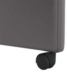 vidaXL Kerekes Étkező Székek 2 pcs Szürke 57 x 66 x 94 cm Műbőr