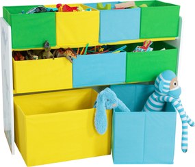 Rendszerező/Polcállvány játékokra, többszínű/mintás, NOMITO TYP 2