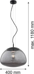 ARGON 4350 TRINI Egyágú Függesztett Lámpa Fém E27 IP20