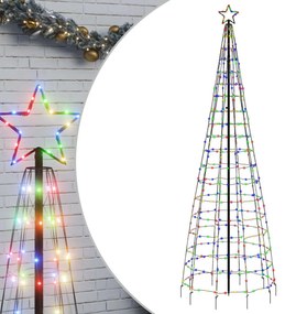 színes LED karácsonyfa tüskékkel 570 LED 300 cm
