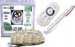 Led szalag Szett 2835 IP20 5M Hideg Fehér Érintőkapcsoló