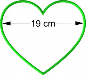 Mézeskalács lyukasztó Nagymama És Nagypapa Napja Valentin nap Szív XXL 19cm
