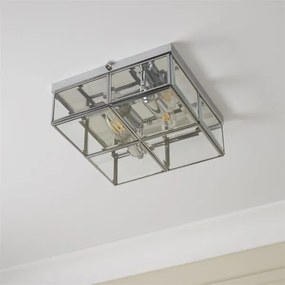 Searchlight 6769-26CC - Mennyezeti lámpa FLUSH 2xE14/40W/230V króm