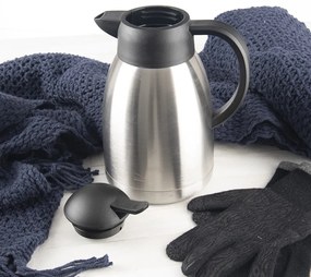 Fekete-ezüstszínű termosz 1,5 l Termo – Orion