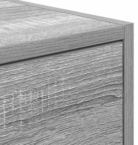 szürke sonoma színű szerelt fa TV-szekrény 80x31x25,5 cm
