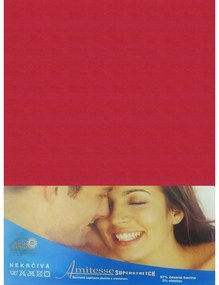 EMI piros szupersztreccs lepedő, 90x200-as lap