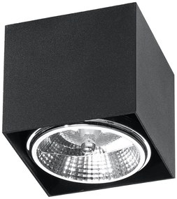 SOLLUX SL-0700 BLAKE Kocka Mennyezeti Lámpa Fekete GU10/ES111 IP20