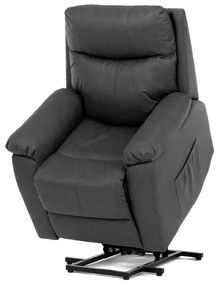 Elektromos vezérlésű szürke vintage dönthető fotel. TV-5874 GREY