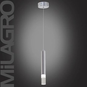 MILAGRO ML321 ICE Hengeres Függesztett Lámpa Fehér, Átlátszó LED IP20