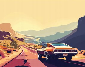 Poszter 76x60,5cm A lenyugvó nap útja