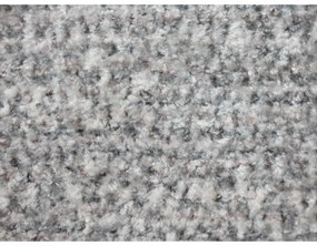 Világosszürke kárpitozott franciaágy ágyráccsal 180x200 cm Makana – Makamii