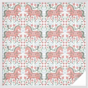 Ablakfólia öntapadós Adatvédelem Színes lovak 100x100 cm