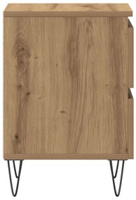 Éjjeli szekrény 2 db Kézműves tölgy 40x35x50 cm Mérnöki fa