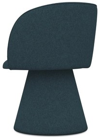Petróleum színű kárpitozott étkezőfotel Maia – Makamii