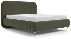 Franciaágy 140 cm Mononoke 140 (ágyráccsal) (zöld + arany). Akció -16%. 1100367