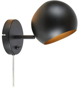 Markslöjd 108753 - Fali lámpa EDGAR 1xE14/40W/230V fekete
