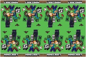 Minecraft Green műanyag asztalterítő 120x180 cm
