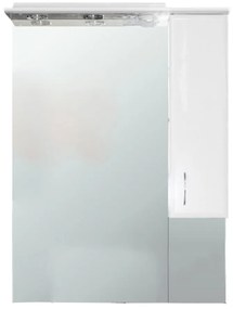 Bianca Plus 75 felsőszekrény, magasfényű fehér színben, jobbos nyitásirány