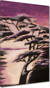 Vászonkép 80x120 Este a szavannán