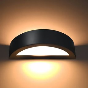 Fali lámpa ATENA 1xE27/60W/230V fekete