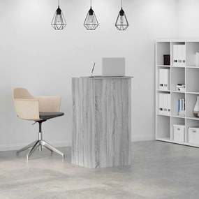 recepciós pult szürke sonoma 55x50x103,5 cm szerelt fa