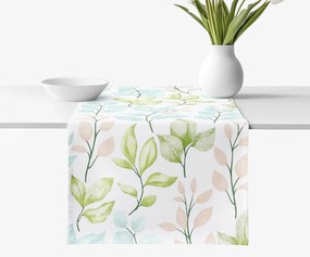 Goldea pamut asztali futó deluxe - festett levelek 20x120 cm