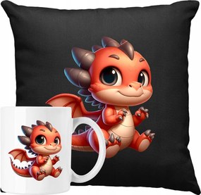 Bögre Szett Gyerek Sárkány Párna Színes 1 Ötlet Ajándék