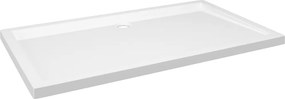 vidaXL téglalap alakú fehér ABS zuhanytálca 70 x 120 cm