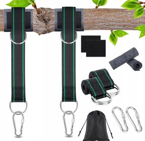 Függőágy Hevederek Hinta Rögzítő Szett Zsinórok Hevederek Karabinerek