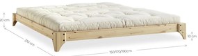 Borovi fenyő franciaágy ágyráccsal 140x200 cm Elan – Karup Design