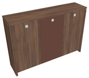 Verno közepes gardrób 188 x 46 x 130 cm, kombinált ajtó, dió / barna