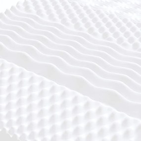 fehér 7 zónás 20 ILD keménységű habmatrac 140 x 210 cm