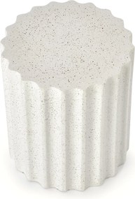 Tiaris dohányzóasztal 41 cm - fehér terrazzo