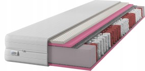 Matrac 100x200 cm-es, zsákrugós (pocket), 23 cm vastag, 7 zónás, Hr hideghab, kétoldalas H2/H3 Latex